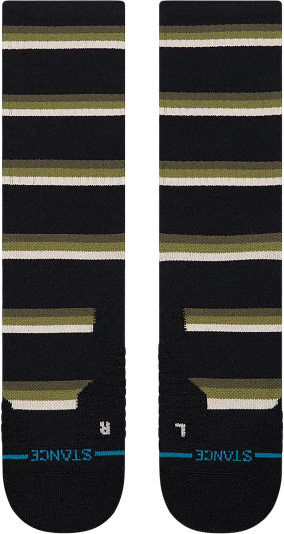 Multistripe Mid Ribbed Crew Socks - Unisex|-|Chaussettes mi-mollet côtelées multirayures - Unisexe sold by Altitude Sports product image thumbnail 3