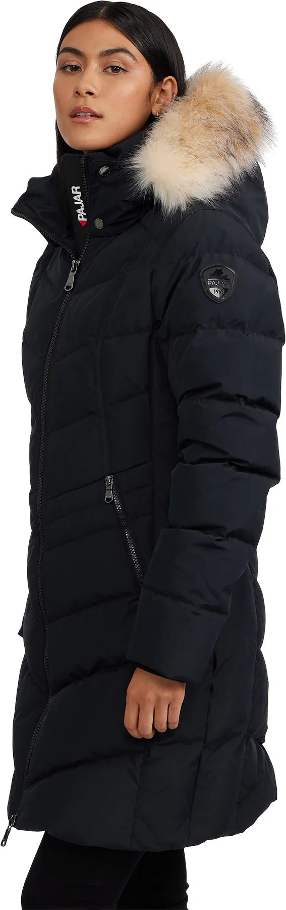 January Down Chevron Puffer Jacket with Detachable Hood Fur - Women's|-|Manteau matelassé en chevron avec capuchon en fourrure détachable January - Femme sold by Altitude Sports product image thumbnail 3