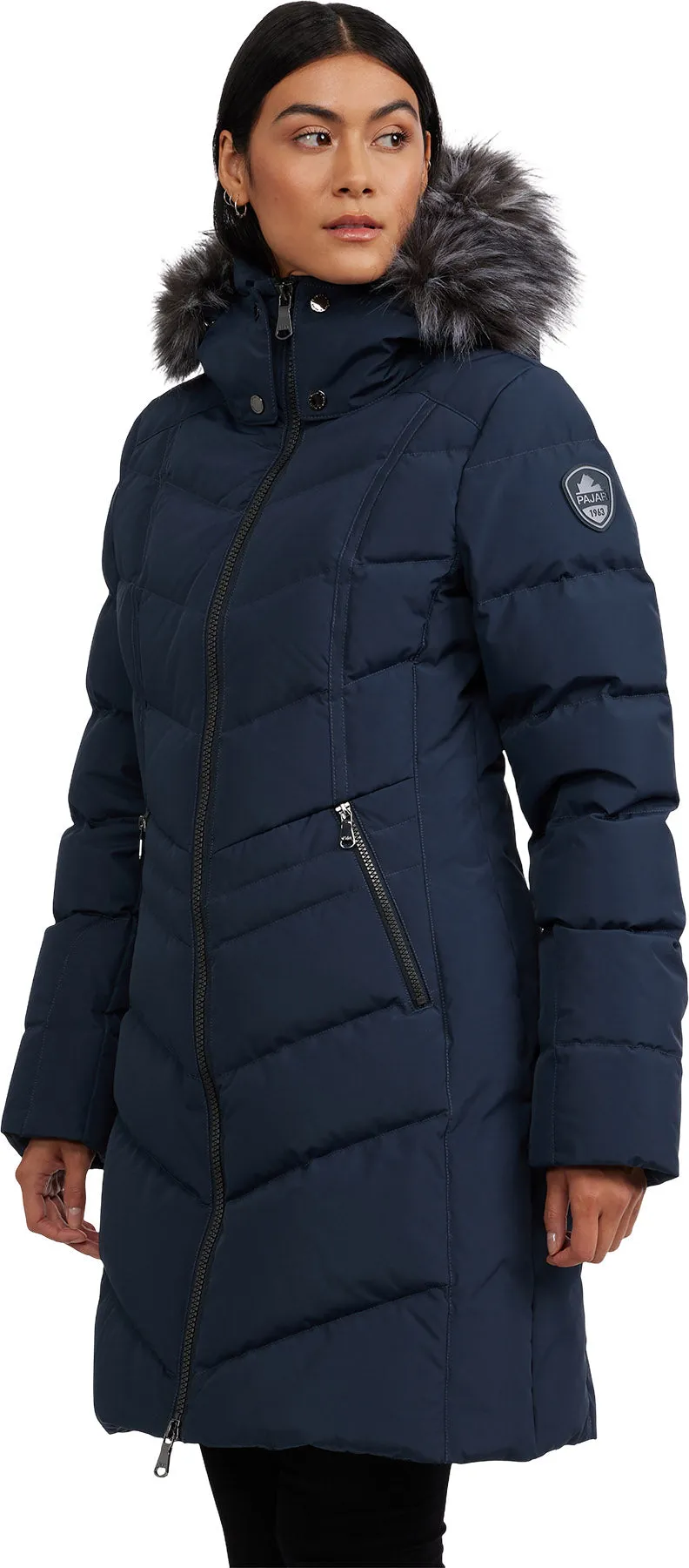 January Down Chevron Puffer Jacket with Detachable Hood Fur - Women's|-|Manteau matelassé en chevron avec capuchon en fourrure détachable January - Femme sold by Altitude Sports product image thumbnail 5