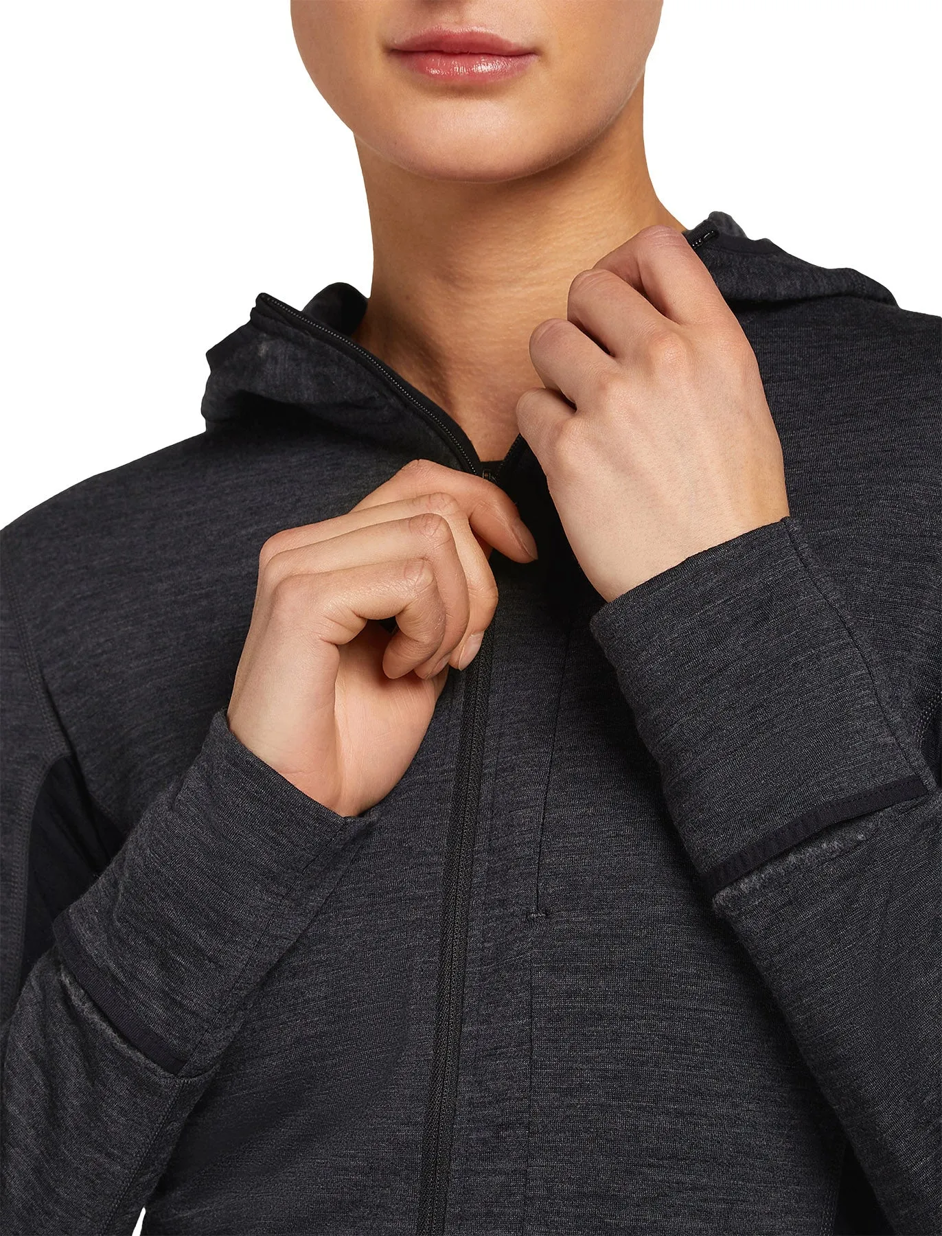 200 RealFleece Descender Merino Blend Zip Hoodie - Women's|-|Chandail à capuchon avec glissière mérinos 200 RealFleece Descender - Femme sold by Altitude Sports product image thumbnail 2