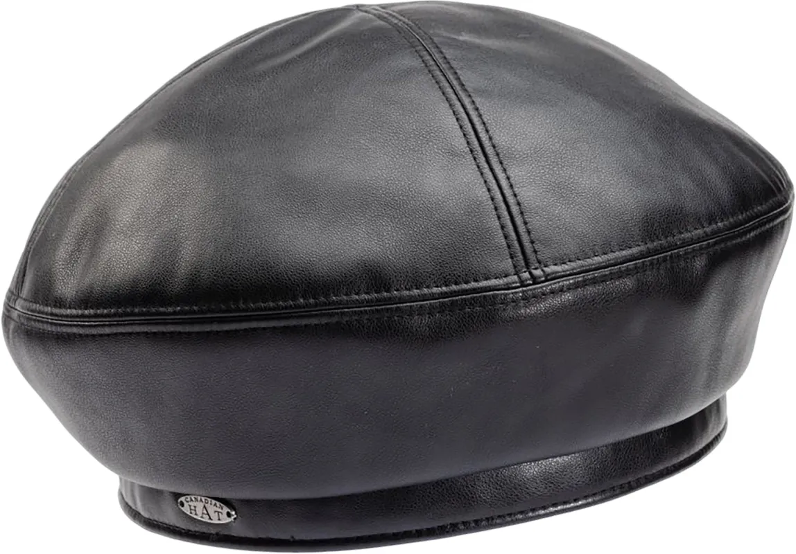 Becka Vegan Leather Beret Hat|-|Beret en cuir vegan Becka sold by Altitude Sports