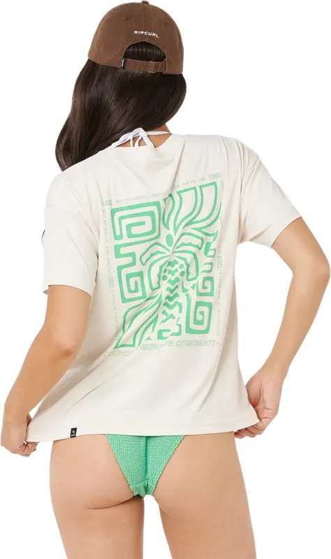 Sunset Luau Surf Lite Short Sleeve Rashguard - Women's|-|Maillot de surf à manches courtes Sunset Luau Surf Lite - Femme made by Ripcurl