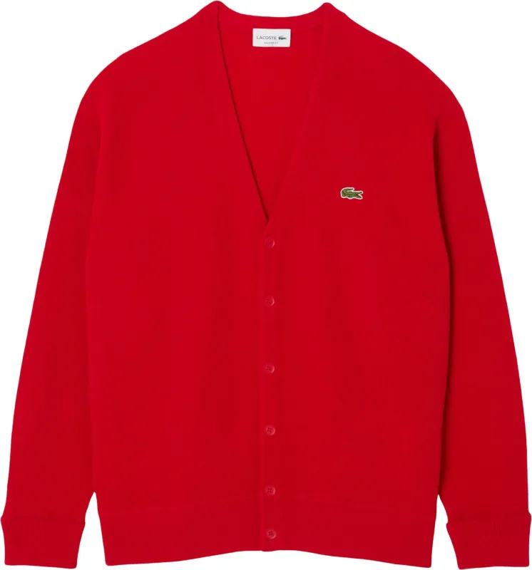 Relaxed Fit Wool Cardigan - Men's|-|Cardigan en laine coupe décontractée - Homme made by Lacoste