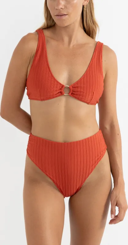 Pacific Rib Gathered Hi Waist Bikini Bottom - Women's|-|Bas de bikini taille haute froncé Pacific Rib - Femme sold by Altitude Sports