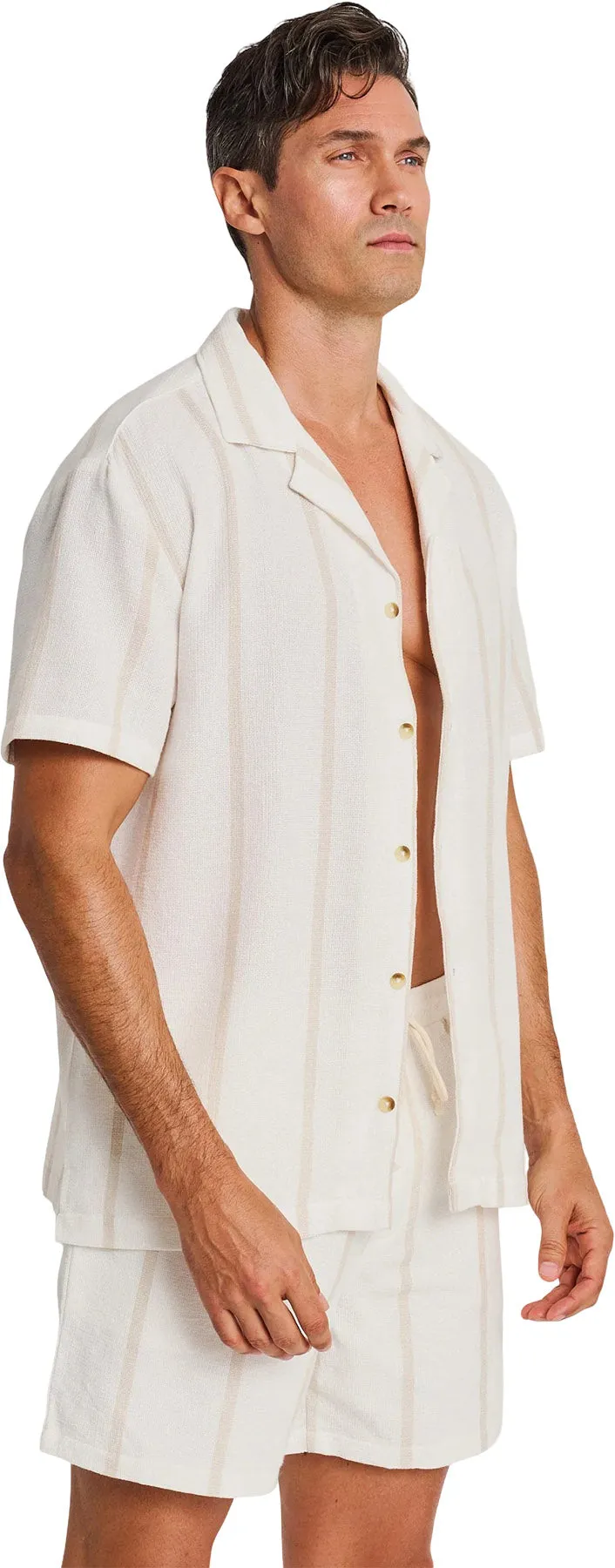 Weaved Stripe Cover-Up Shirt - Men's|-|Chemise couvre-maillot à rayures tissées - Homme sold by Altitude Sports product image thumbnail 3