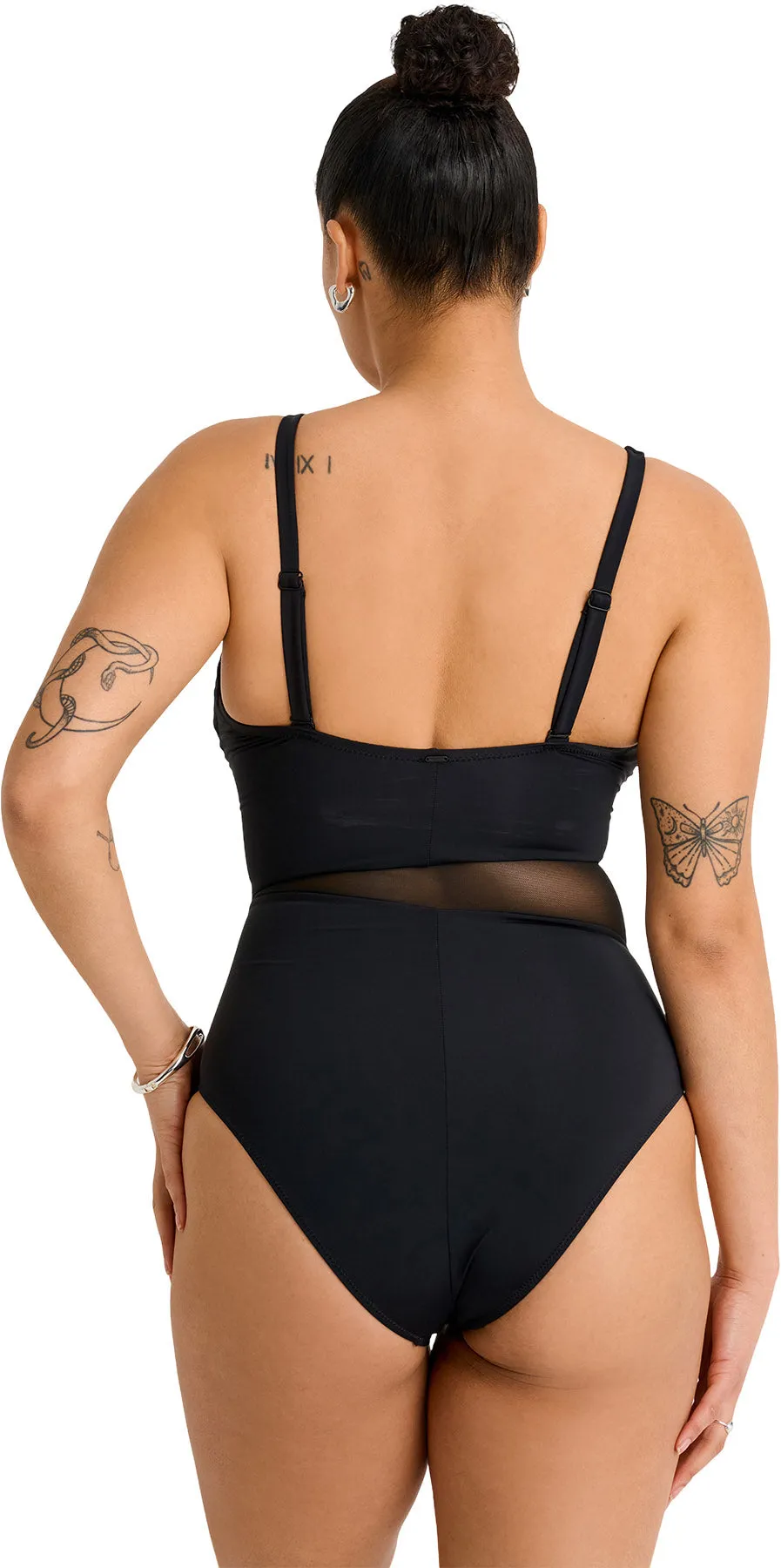 Mesh Panel One-Piece Swimsuit - Women's|-|Maillot de bain une pièce avec panneau en filet - Femme sold by Altitude Sports product image thumbnail 2