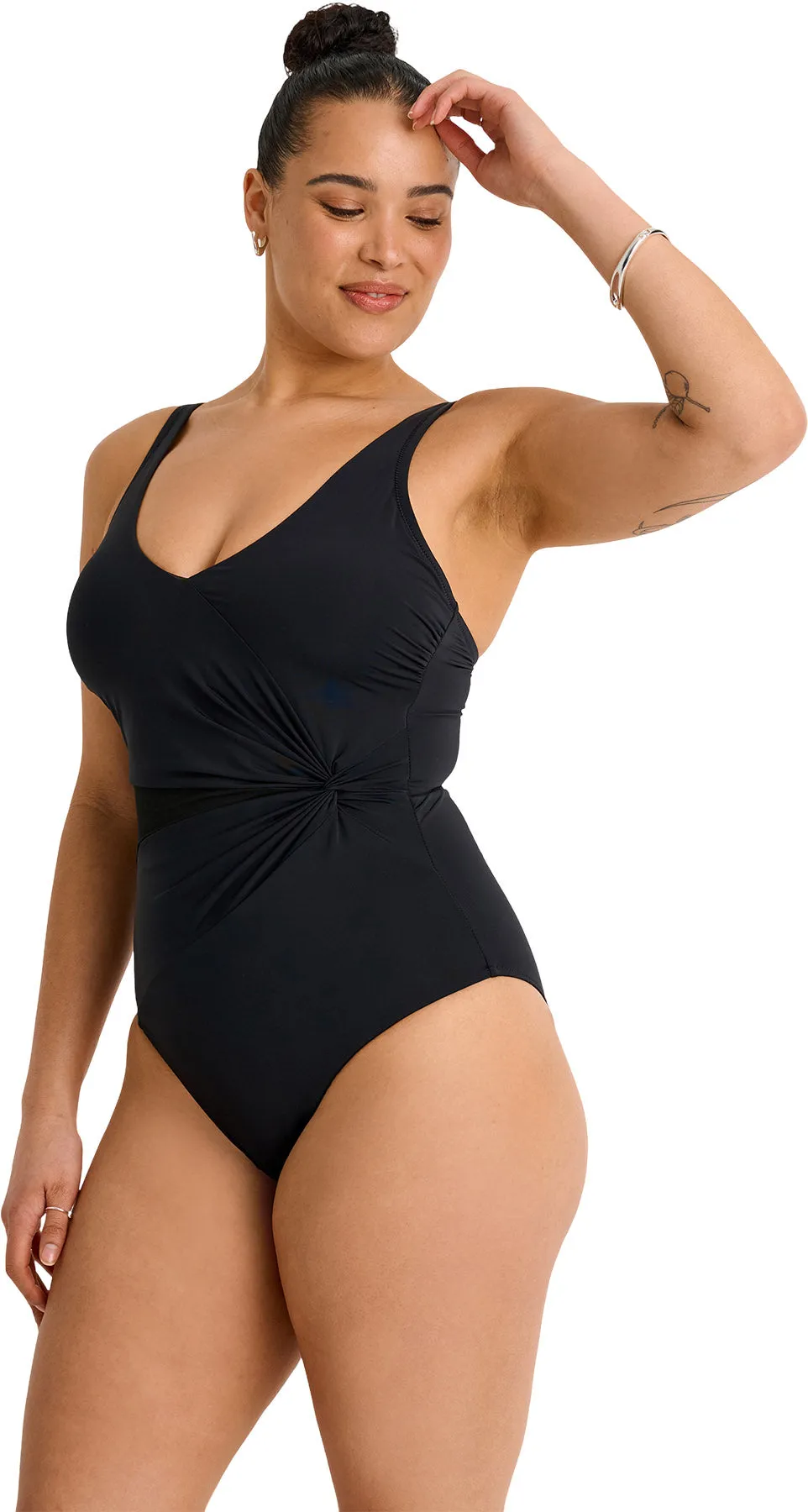 Mesh Panel One-Piece Swimsuit - Women's|-|Maillot de bain une pièce avec panneau en filet - Femme sold by Altitude Sports product image thumbnail 3