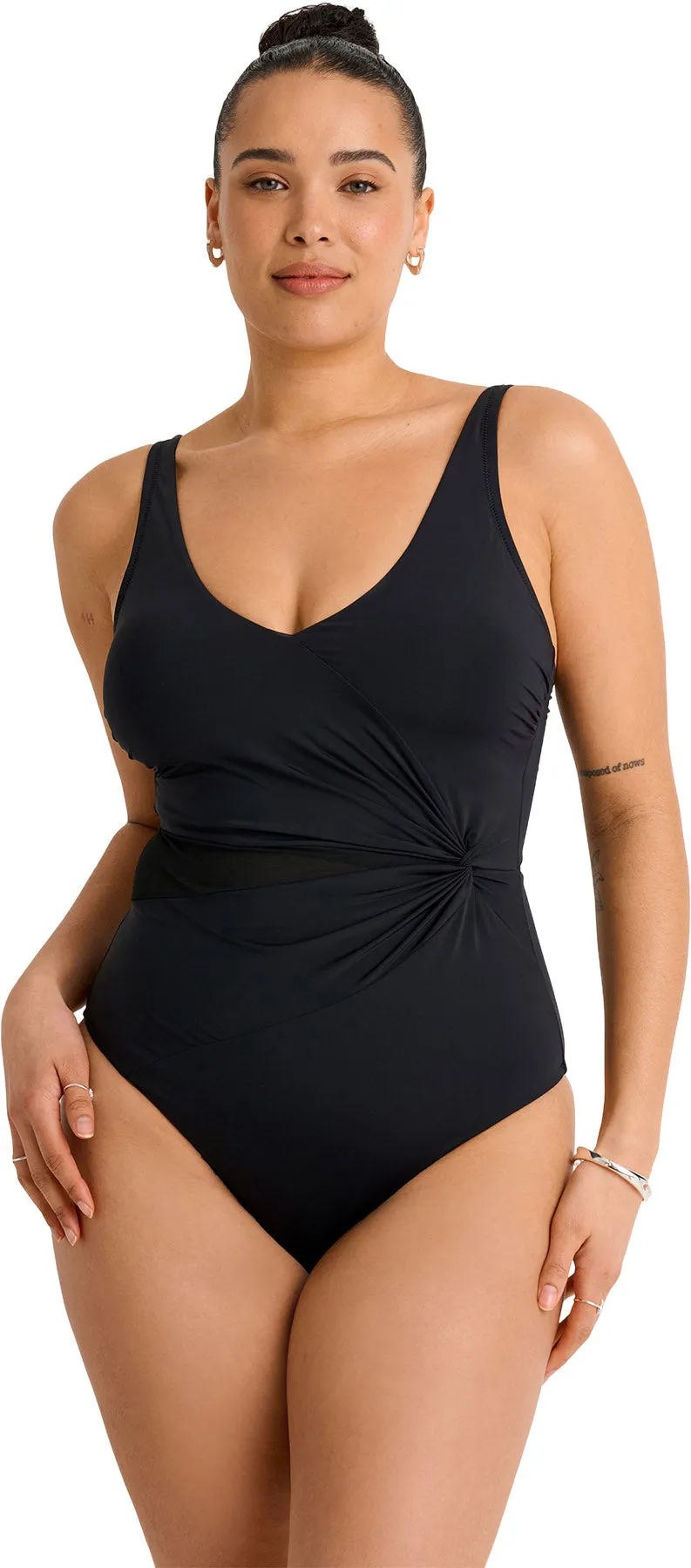 Mesh Panel One-Piece Swimsuit - Women's|-|Maillot de bain une pièce avec panneau en filet - Femme sold by Altitude Sports