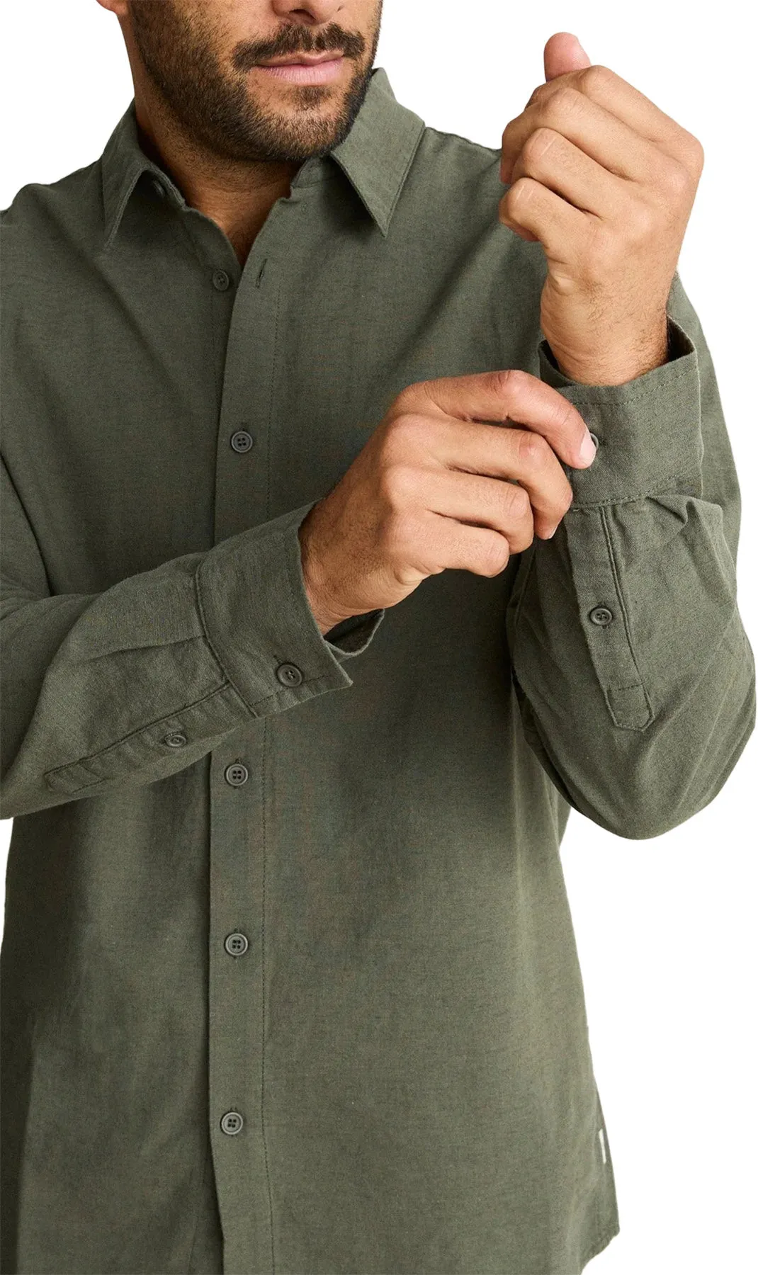 Classic Linen Long Sleeve Shirt - Men's|-|Chemise classique en lin à manches longues - Homme sold by Altitude Sports product image thumbnail 3