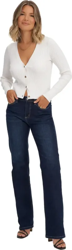 Chloe Classic Rise Straight Fit Jeans - Women's|-|Jean à taille classique coupe droite Chloe - Femme sold by Altitude Sports