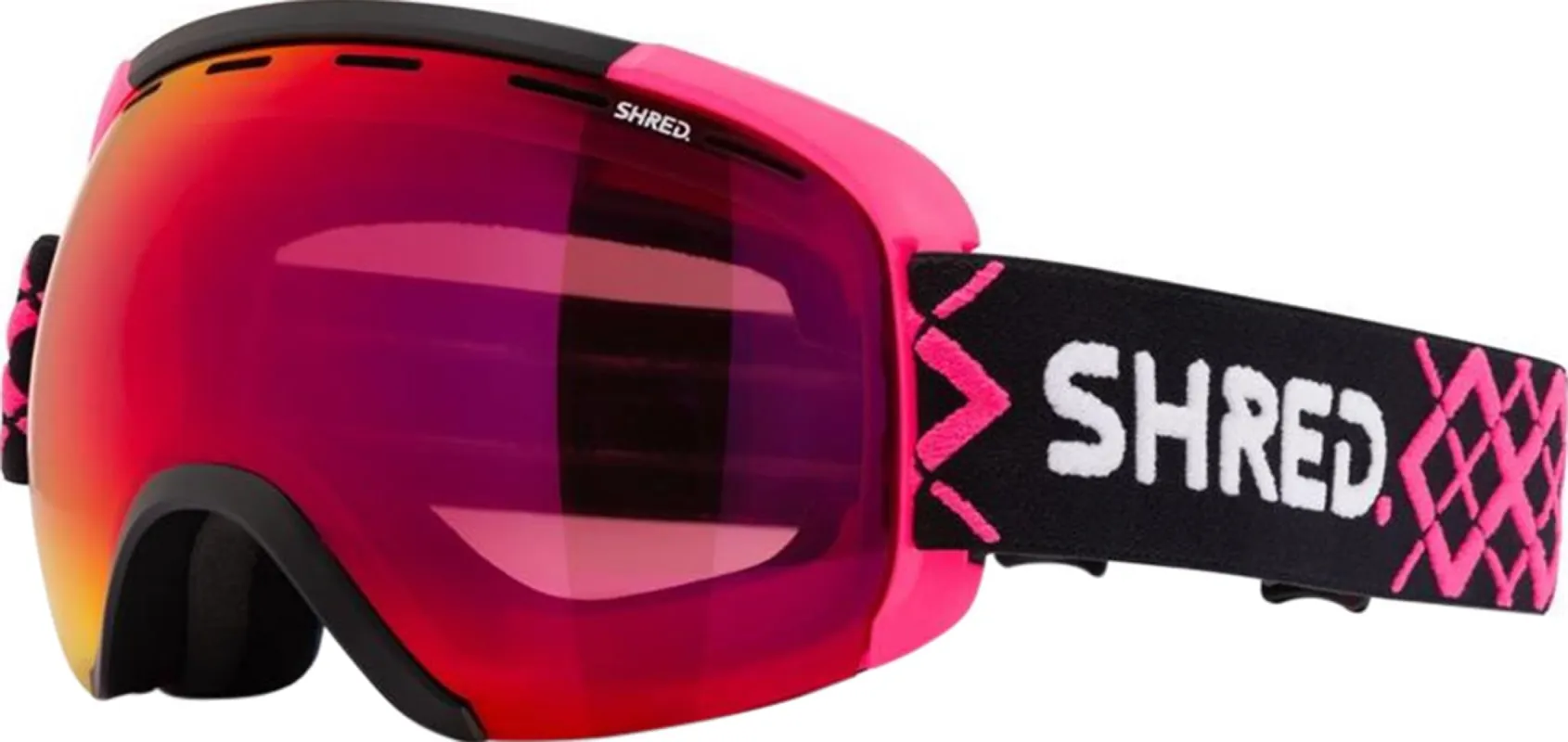 Exemplify Bigshow Black/Pink CBL Blast Mirror Goggles|-|Lunettes de ski Exemplify Bigshow Black/Pink CBL Blast Mirror sold by Altitude Sports