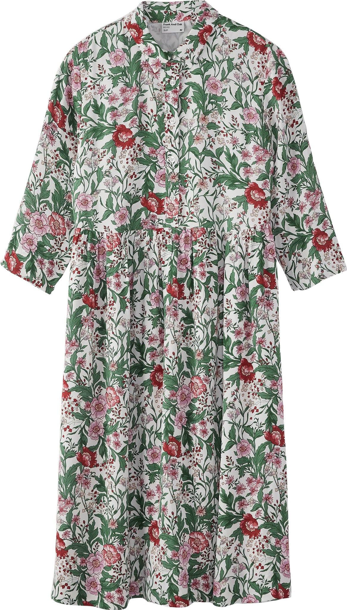 Botanical Print Babydoll Dress - Women's|-|Robe babydoll à imprimé botanique - Femme sold by Altitude Sports