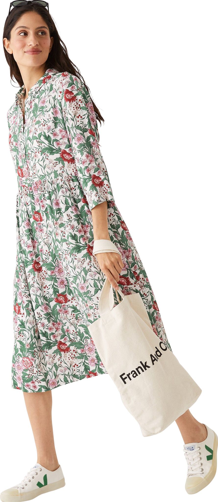 Botanical Print Babydoll Dress - Women's|-|Robe babydoll à imprimé botanique - Femme sold by Altitude Sports product image thumbnail 5