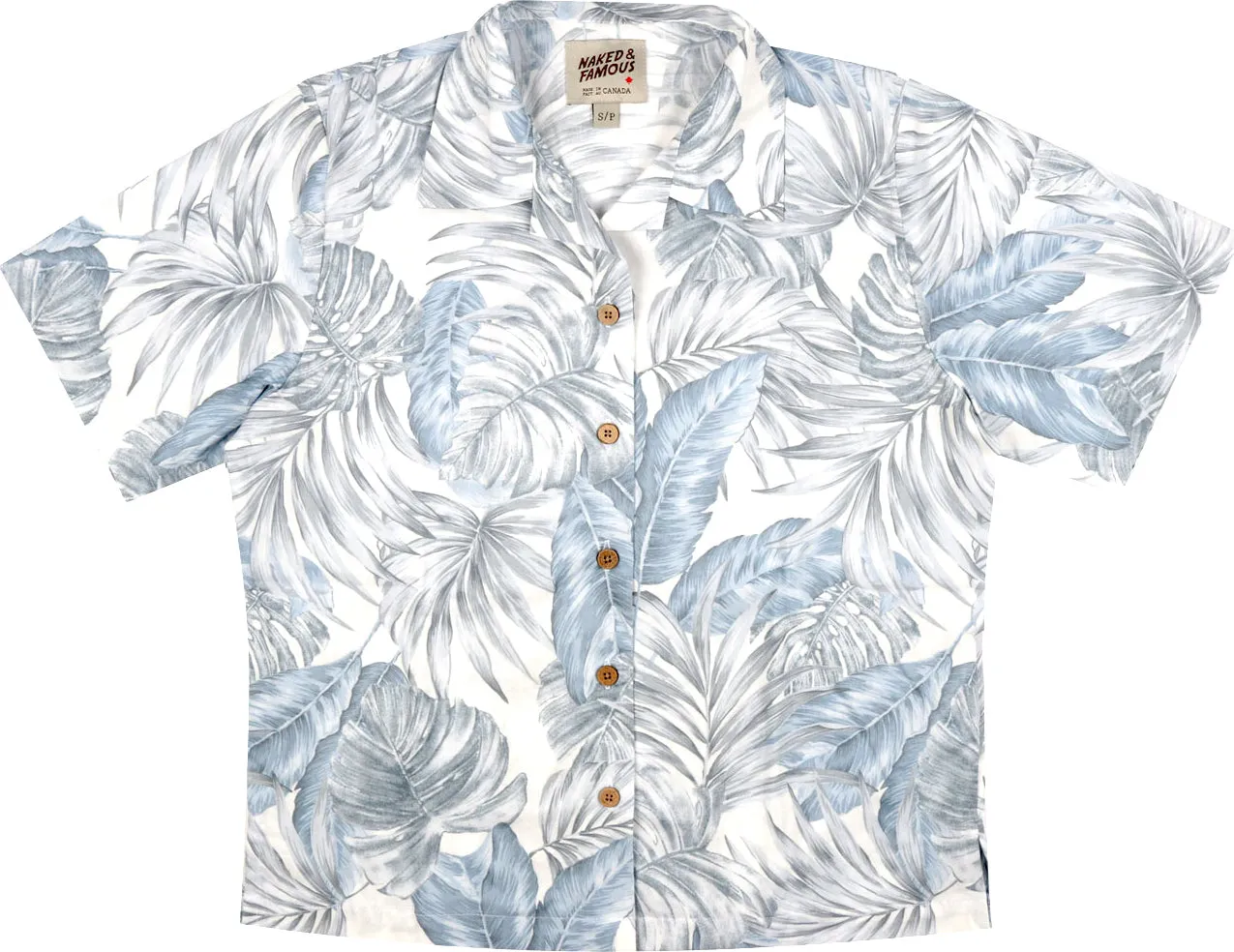 Aloha Shirt - Tropical Leaves White - Women's|-|Chemise Aloha - Tropical Leaves White - Femme sold by Altitude Sports