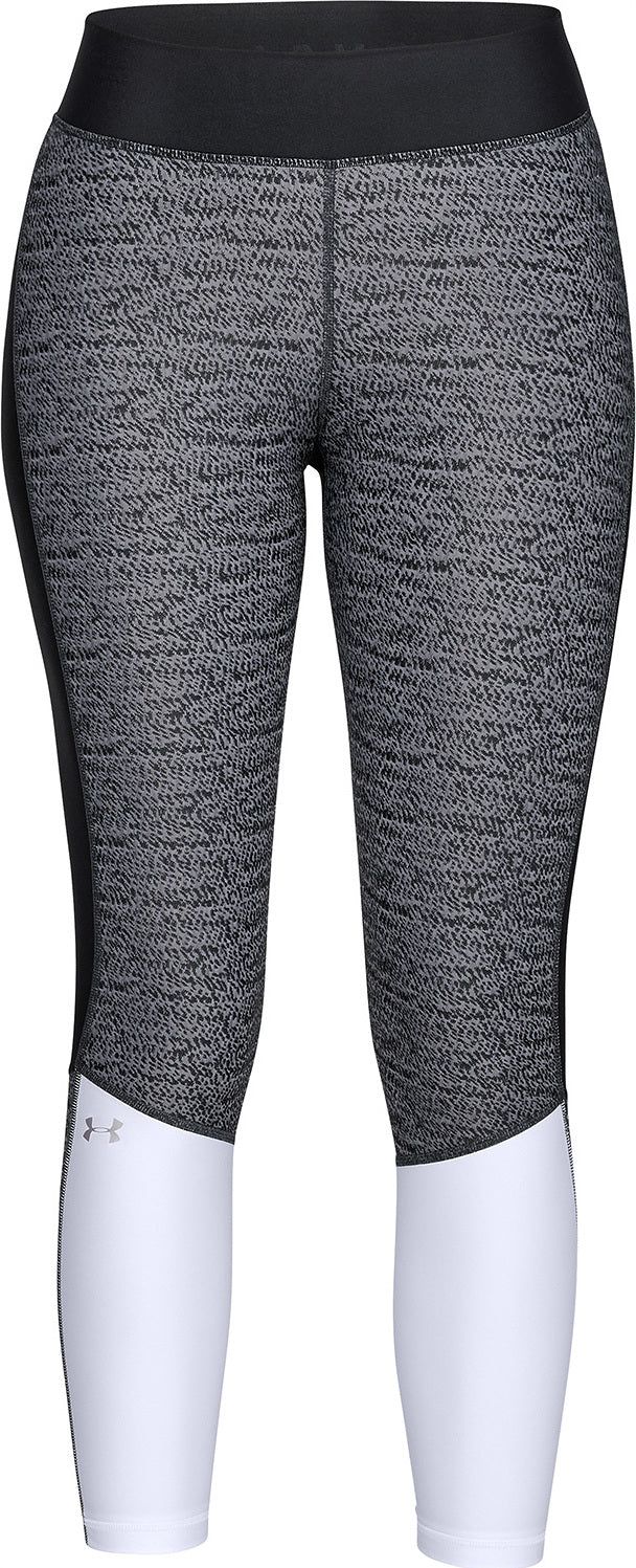 Women's UA HeatGear Armour Jacquard Ankle Crop Legging|-|Legging écourté UA HeatGear Armour Jacquard Femme sold by Altitude Sports
