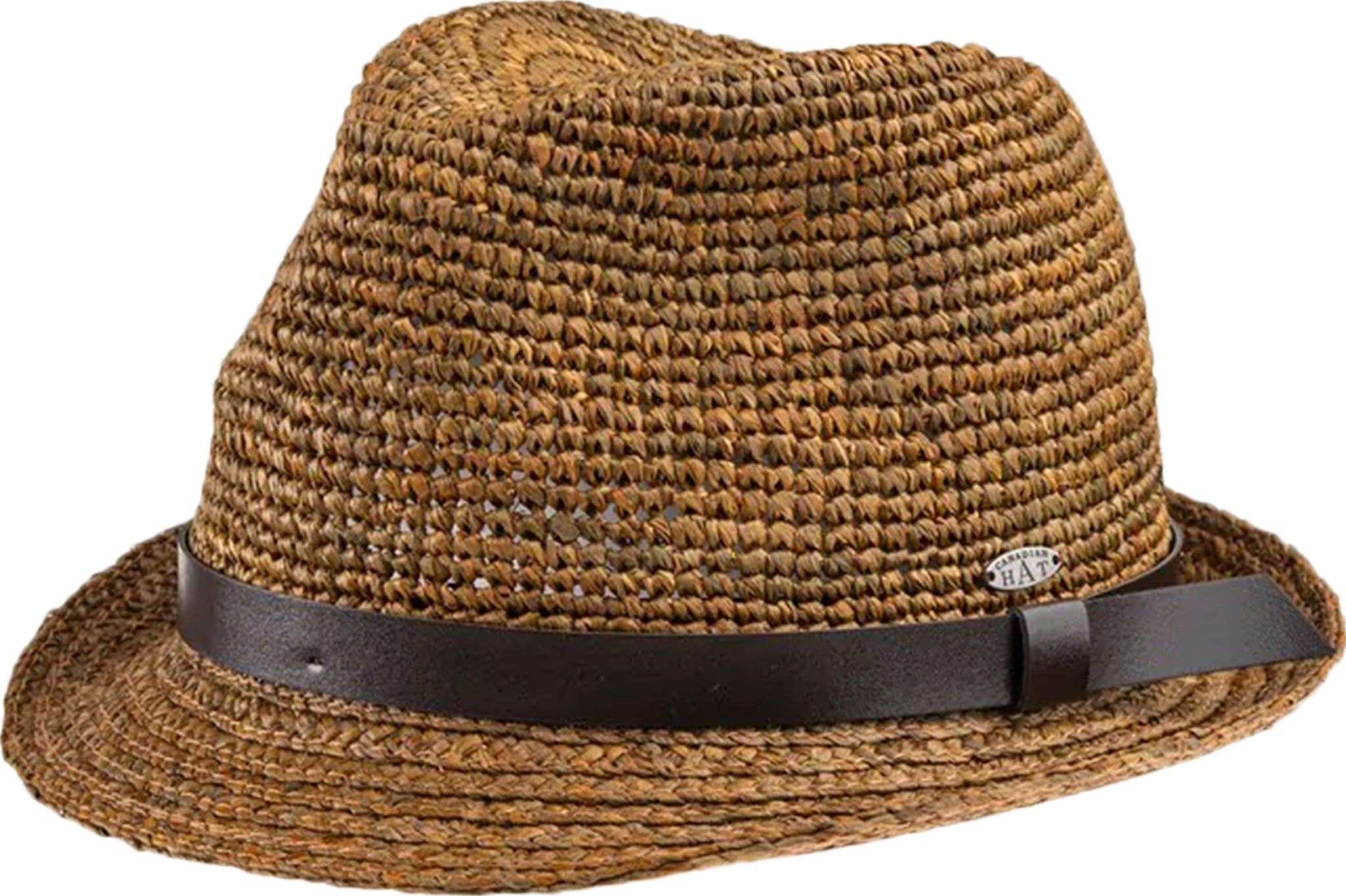 Carl Leather Trim Fedora Hat - Unisex|-|Chapeau fedora avec garniture en cuir Carl - Unisexe sold by Altitude Sports