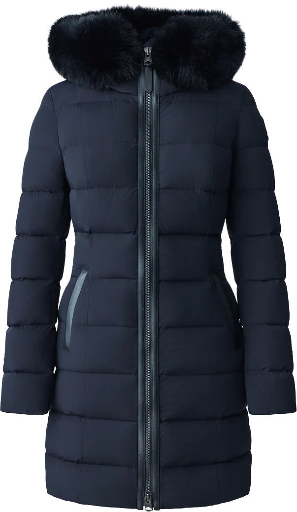 Calla Agile-360 Stretch Light Down Coat With Blue Fox Fur Collar - Women's|-|Manteau en duvet Calla extensible en duvet léger avec fourrure de renard bleu - Femme sold by Altitude Sports