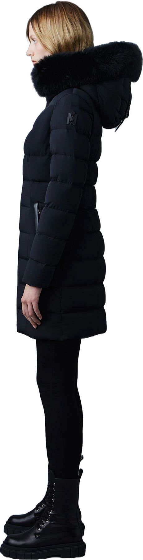 Calla Agile-360 Stretch Light Down Coat With Blue Fox Fur Collar - Women's|-|Manteau en duvet Calla extensible en duvet léger avec fourrure de renard bleu - Femme sold by Altitude Sports product image thumbnail 3
