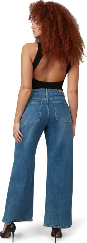 Milan High Rise Wide Leg Jeans - Women's|-|Jean à jambe large à taille haute Milan - Femme sold by Altitude Sports