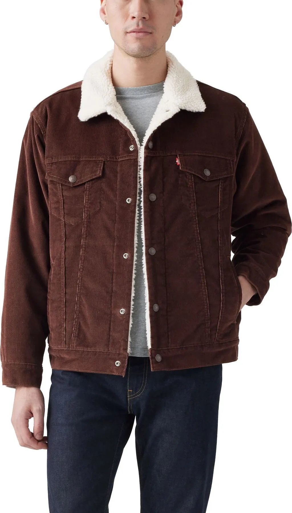 Relaxed Fit Sherpa Trucker Jacket - Men's|-|Manteau de camionneur sherpa coupe décontractée - Homme sold by Altitude Sports