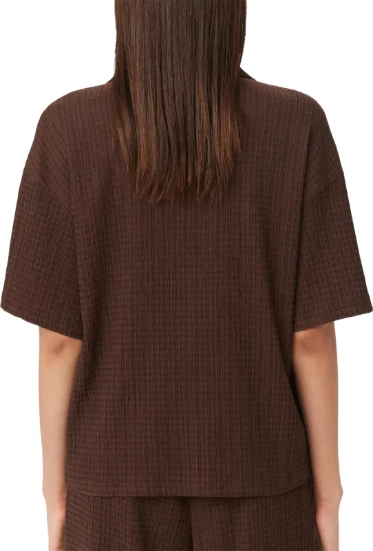 Crinkle Textured Blouse - Women's|-|Chemisier texturée froissée - Femme sold by Altitude Sports