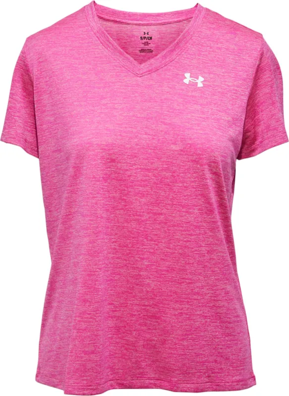 UA Tech Twist V-Neck Short Sleeve T-Shirt - Women's|-|T-shirt à manches courtes et col en V UA Tech Twist - Femme sold by Altitude Sports