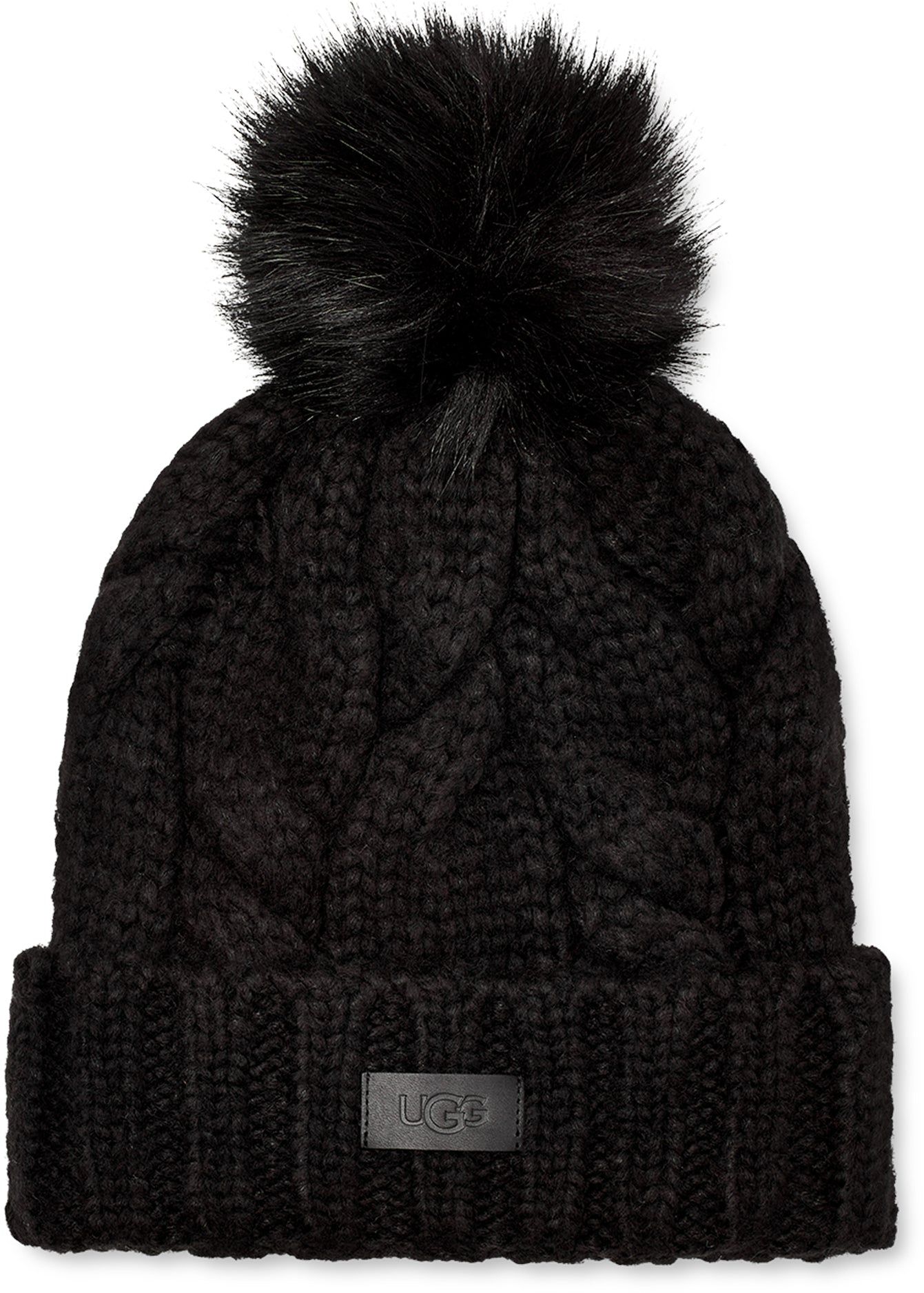 Pom-Pom Cable Knit Beanie - Women's|-|Tuque en tricot torsadé pom-pom - Femme sold by Altitude Sports