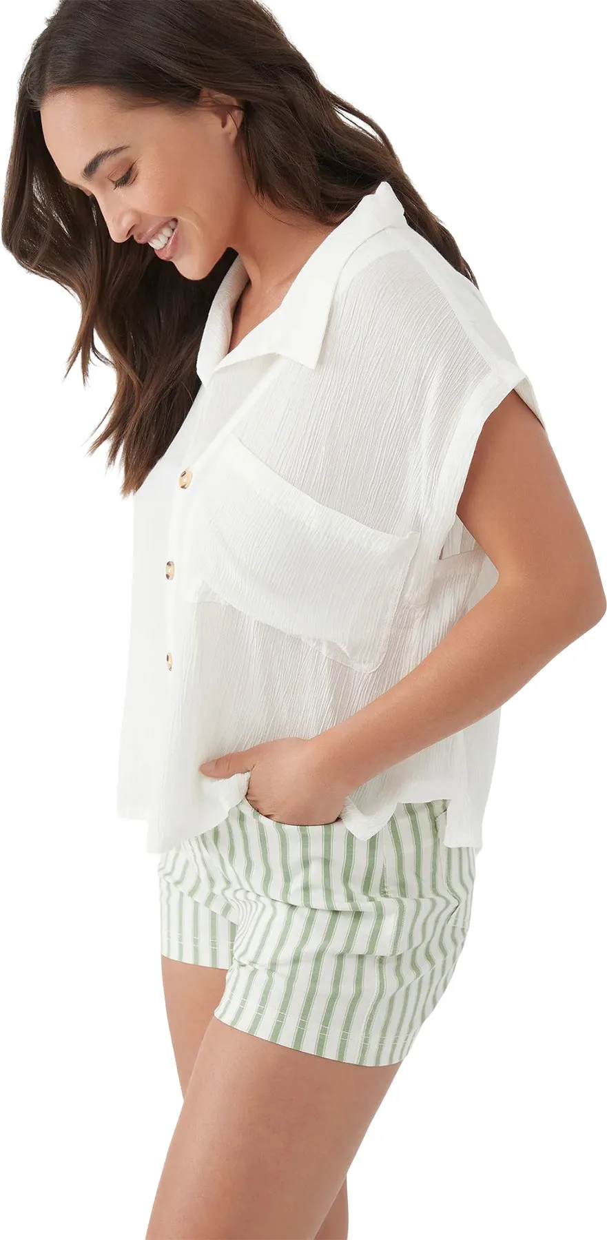 Pascale Short Sleeve Woven Top - Women’s|-|Chemisier à manches courtes Pascale - Femme sold by Altitude Sports product image thumbnail 4