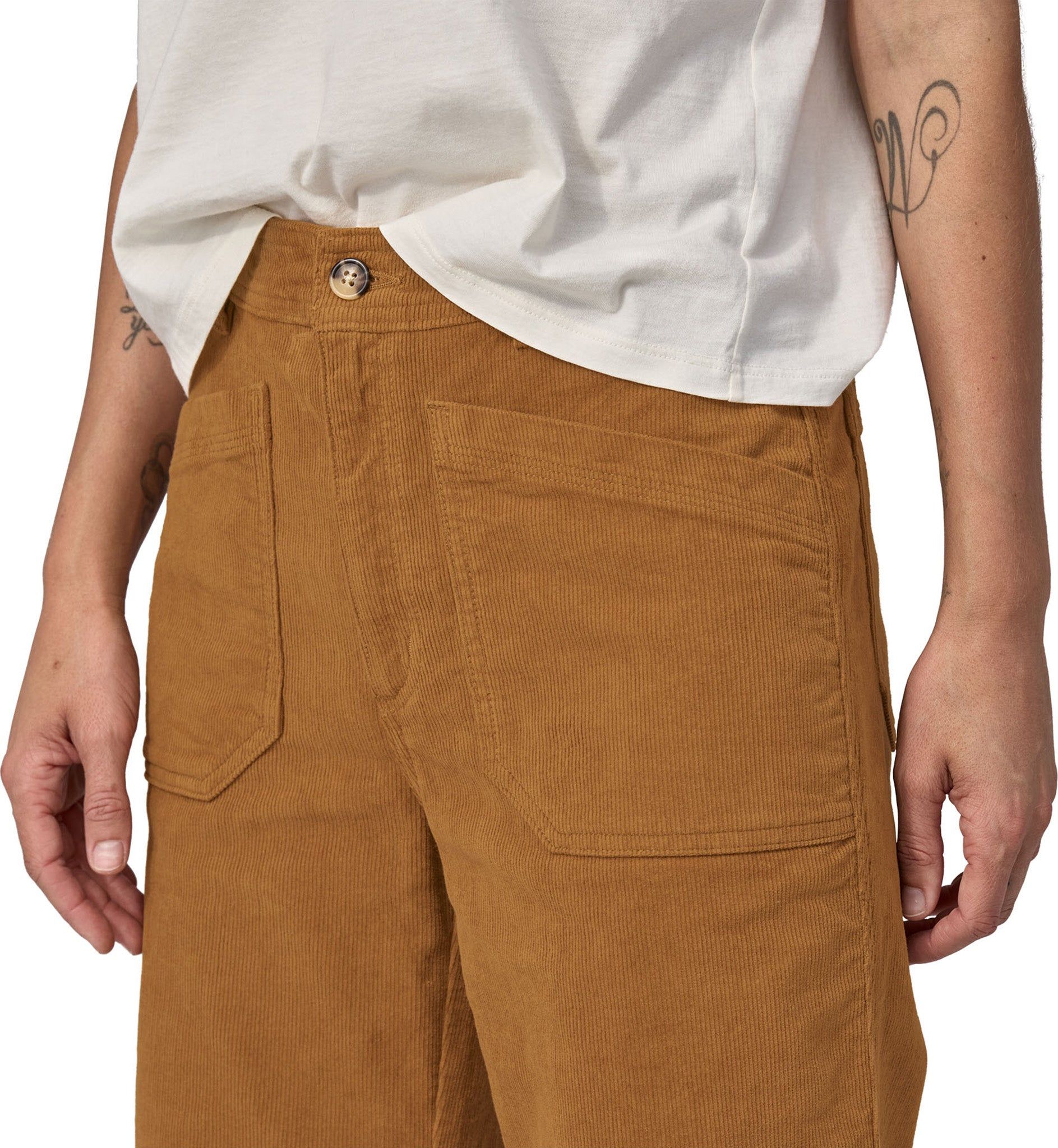 Organic Cotton Wide Leg Corduroy Pants - Women's|-|Pantalon large en velours côtelé de coton biologique - Femme sold by Altitude Sports product image thumbnail 4