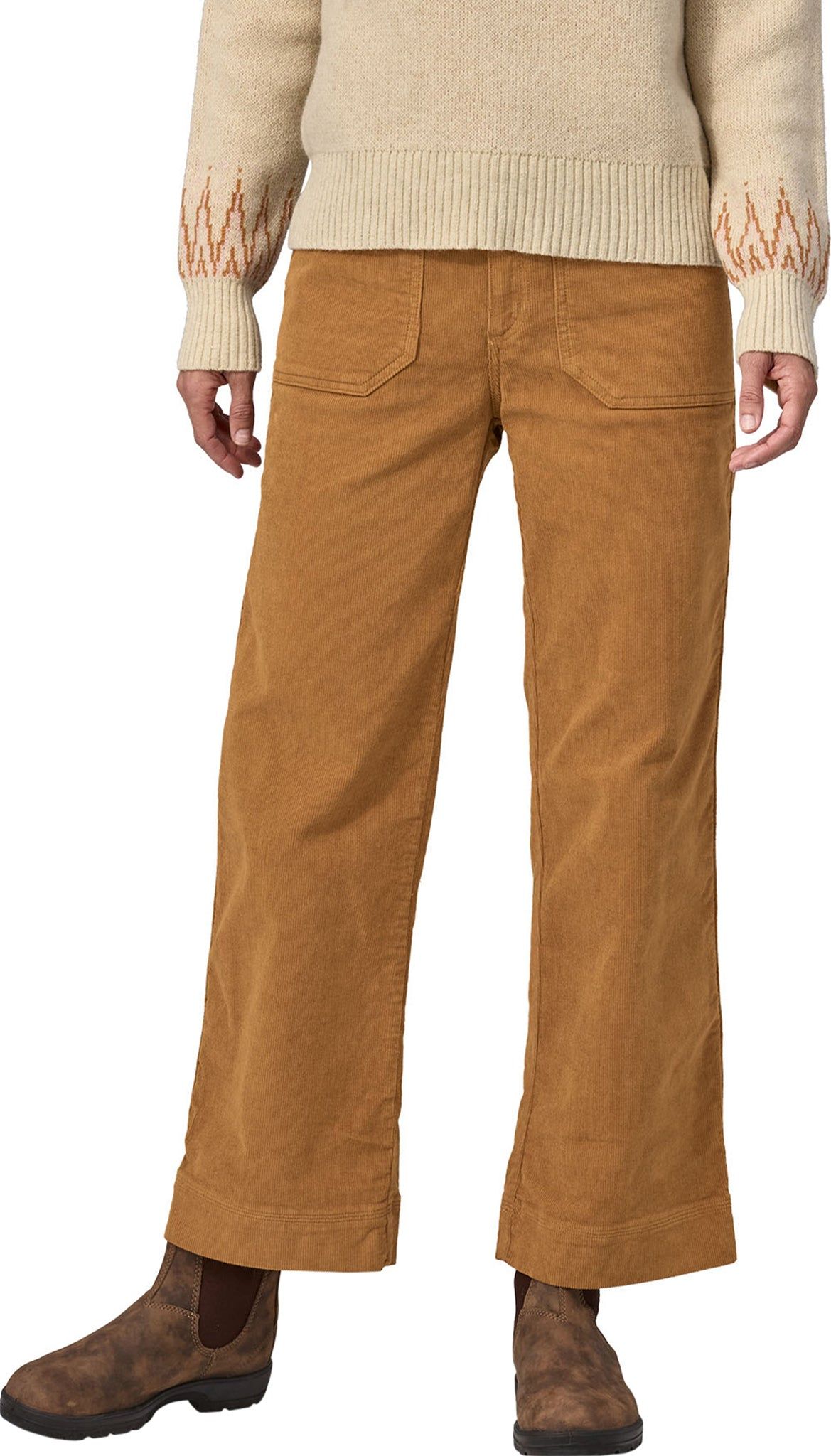 Organic Cotton Wide Leg Corduroy Pants - Women's|-|Pantalon large en velours côtelé de coton biologique - Femme sold by Altitude Sports product image thumbnail 5