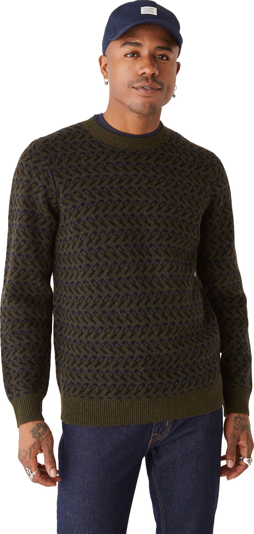 Jacquard Crewneck Sweater - Men's|-|Chandail jacquard à col rond - Homme sold by Altitude Sports