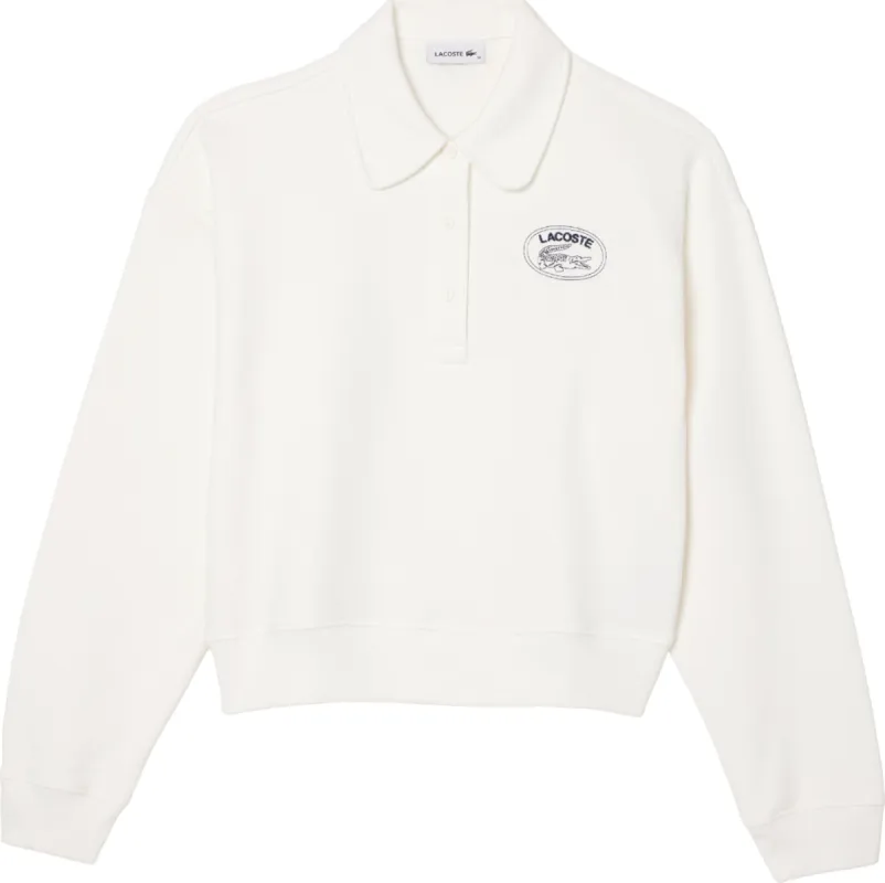 Embroidered Polo Neck Jogger Sweatshirt - Women's|-|Chandail en molleton à col polo brodé - Femme made by Lacoste