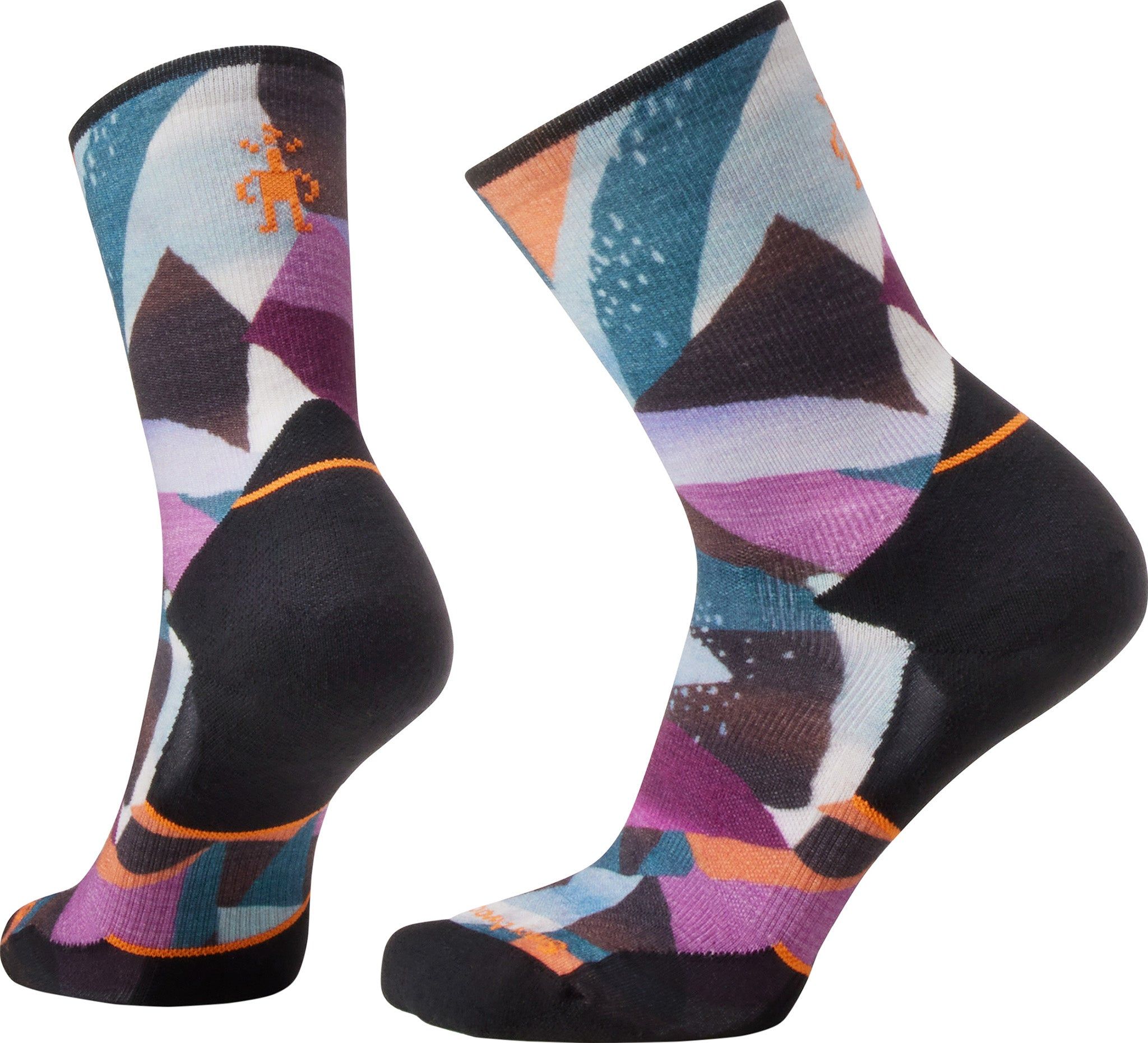 Trail Run Targeted Cushion Mosaic Pieces Print Crew Sock - Women's|-|Chaussettes mi-mollet à imprimé Mosaic Pieces Trail Run - Femme sold by Altitude Sports