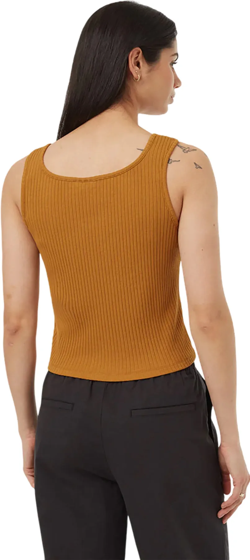 Rib Button Front Tank Top - Women's|-|Camisole côtelé boutonné sur le devant - Femme sold by Altitude Sports product image thumbnail 2