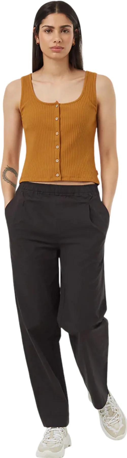 Rib Button Front Tank Top - Women's|-|Camisole côtelé boutonné sur le devant - Femme sold by Altitude Sports product image thumbnail 4