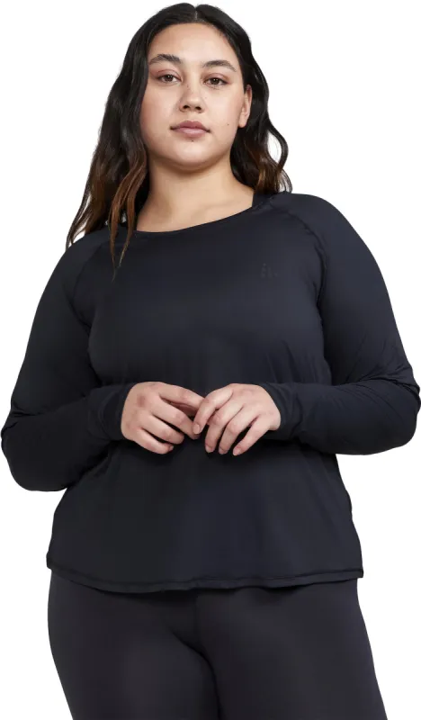 Core Essence Long Sleeve Plus Size T-Shirt - Women's|-|T-shirt à manches longues grande taille Core Essence - Femme sold by Altitude Sports