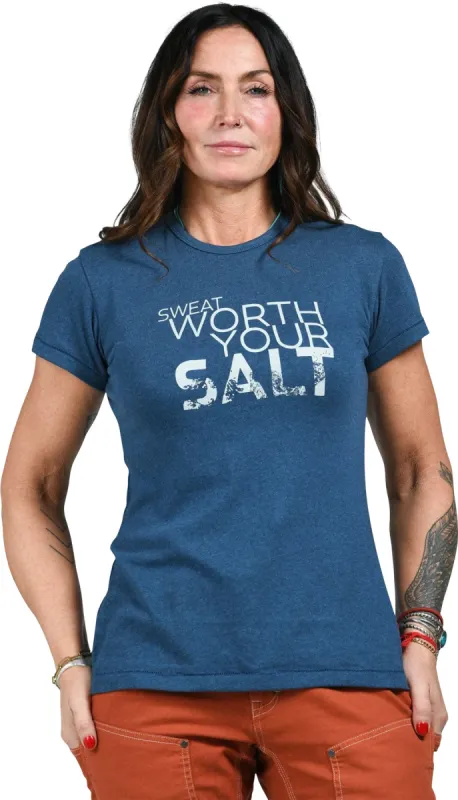Sweat Worth Your Salt Crew Neck T-Shirt - Women's|-|T-shirt à col rond Sweat Worth Your Salt - Femme made by Altitude Sports