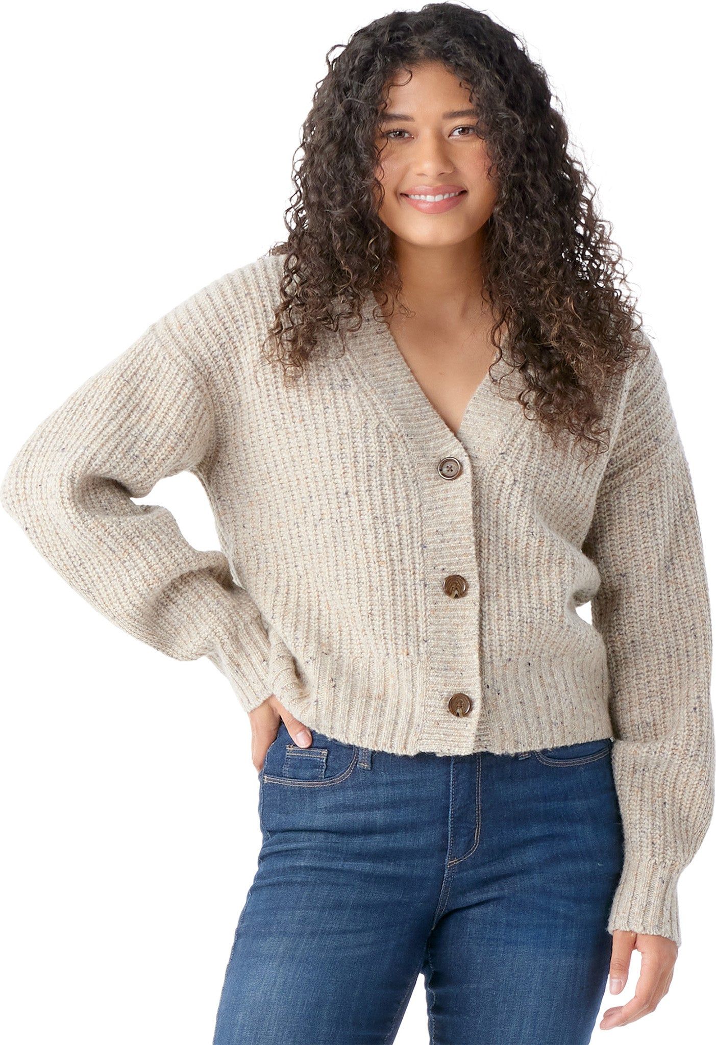 Cozy Lodge Cropped Cardigan Sweater - Women’s|-|Chandail cardigan écourté Cozy Lodge - Femme sold by Altitude Sports product image thumbnail 4