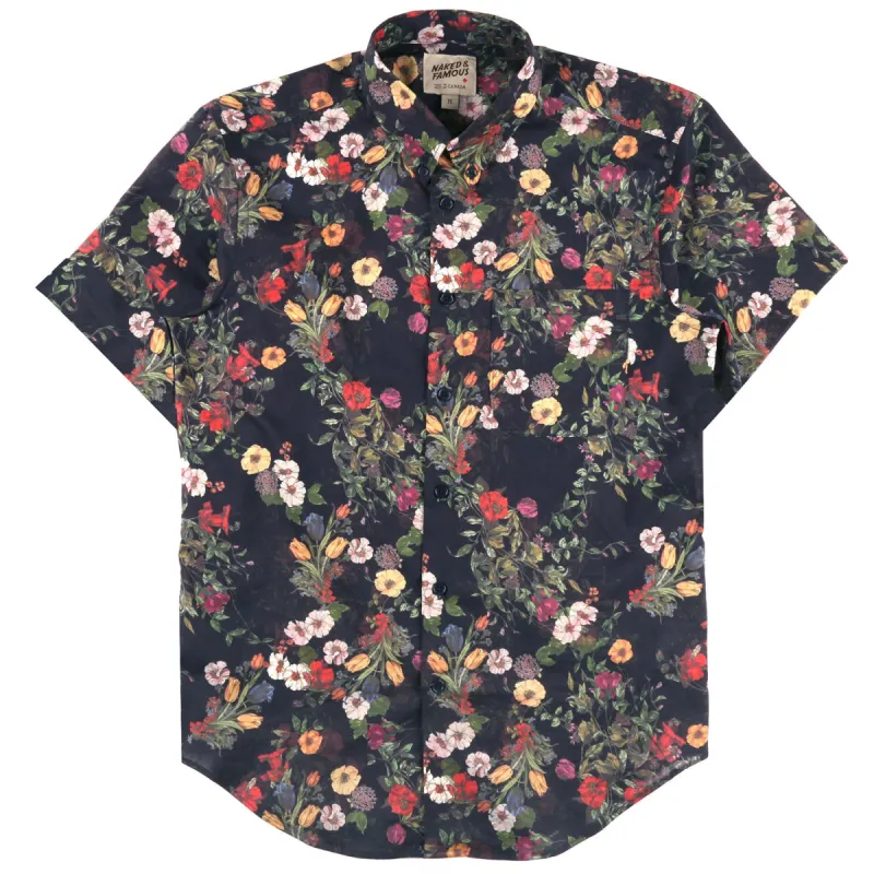 Men's Short Sleeve  Antique Botanical Painting|-|Chemisette en Coton Homme sold by Altitude Sports