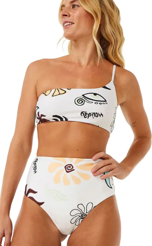 Holiday Hi Waist Cheeky Coverage Bikini Bottom - Women's|-|Bas de bikini taille haute à couvrance échancrée Holiday - Femme sold by Altitude Sports