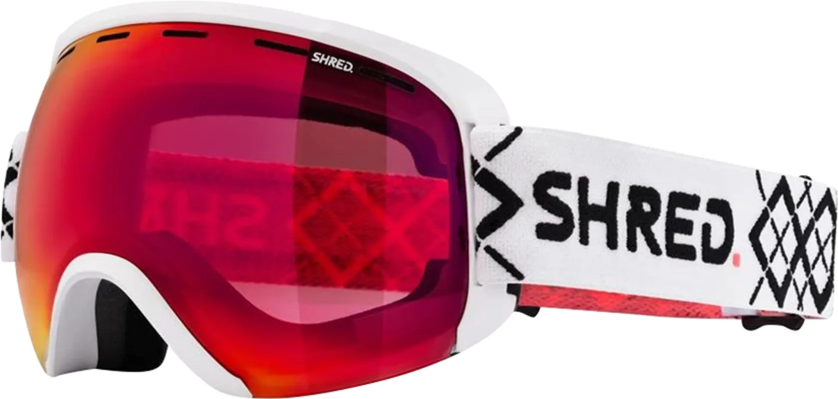 Exemplify Bigshow White CBL Blast Mirror Goggles|-|Lunettes de ski Exemplify Bigshow White CBL Blast Mirror sold by Altitude Sports