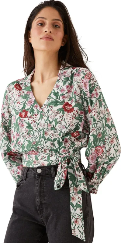 Botanical Print Wrap Top - Women's|-|Haut cache-cœur à imprimé botanique - Femme sold by Altitude Sports