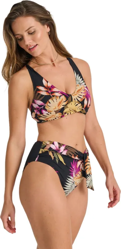 Black Illusion Retro High Waist Bikini Bottom - Women's|-|Bas de bikini taille haute rétro Black Illusion - Femme sold by Altitude Sports