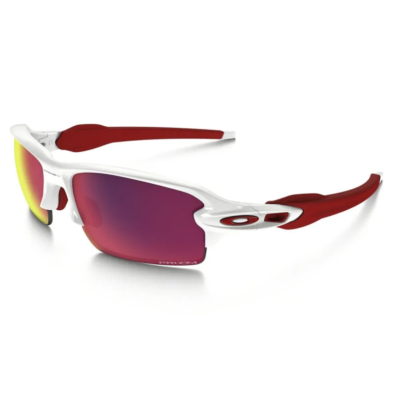 Flak 2.0 Polished White - Prizm Road|-|Flak 2.0 Blanc Brillant - Lentille Prizm Road made by Oakley