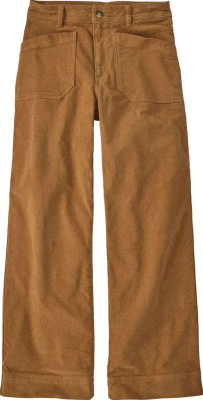 Organic Cotton Wide Leg Corduroy Pants - Women's|-|Pantalon large en velours côtelé de coton biologique - Femme sold by Altitude Sports