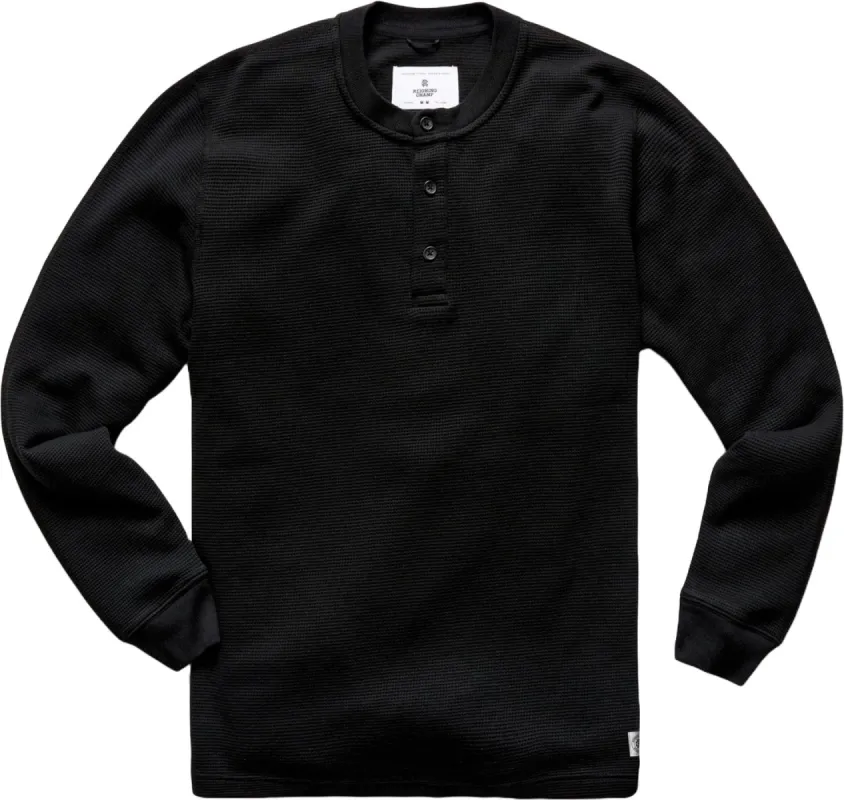 Flatback Waffle Henley - Men's|-|Chandail à col boutonné Flatback Waffle - Homme made by Reigning Champ
