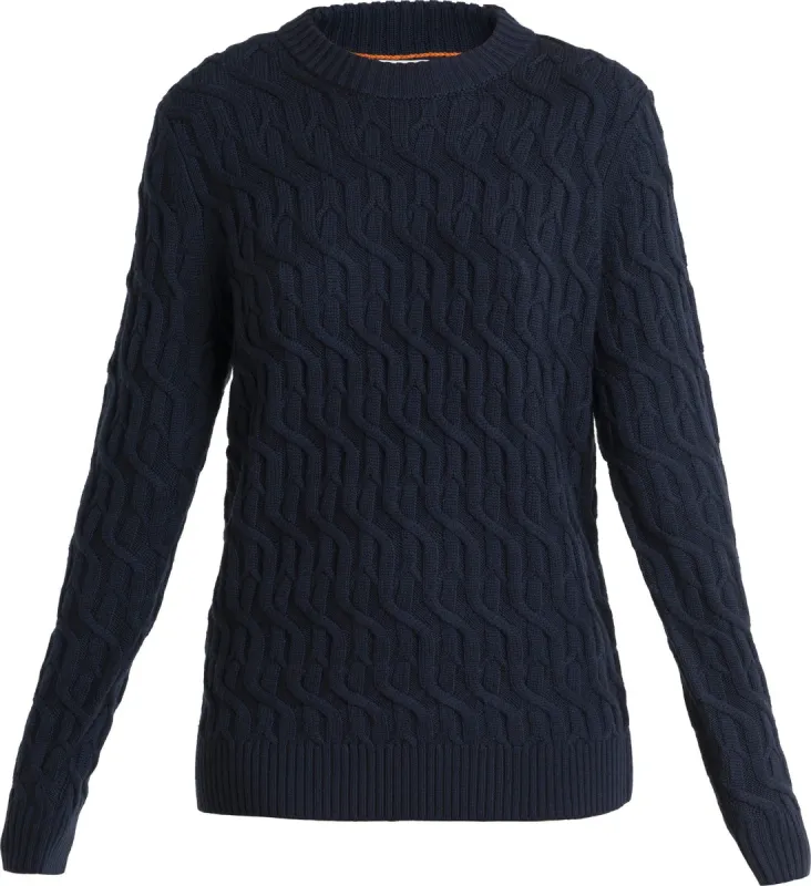 Merino Cable Knit Crewe Sweater - Women's|-|Chandail à col rond en tricot torsadé mérinos - Femme sold by Altitude Sports