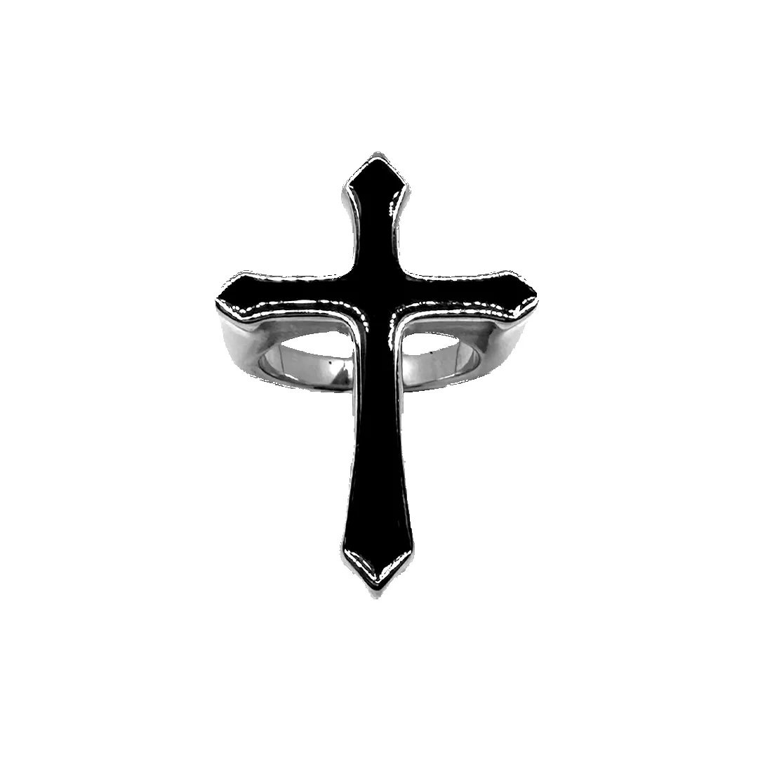Black Cross Ring sold by Avail Jewelry product image thumbnail 2