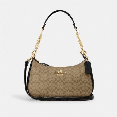 Teri Shoulder Bag In Signature Canvas sold by Coach Outlet