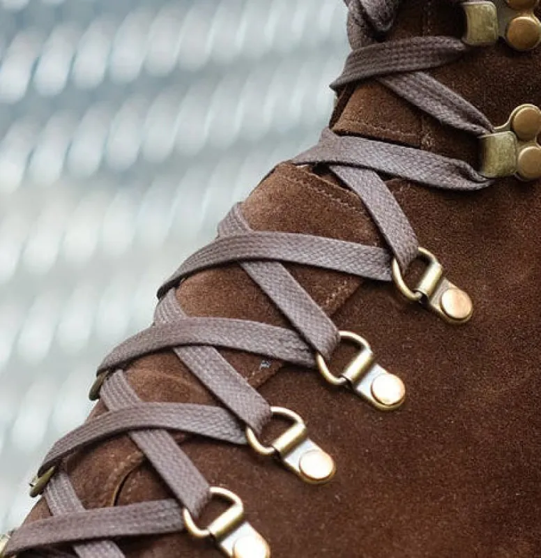 Brown Flat Laces for Combat Boots sold by Costoso Italiano